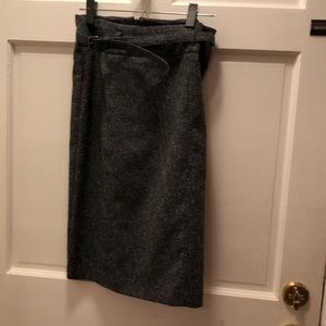 Grey tweed pencil skirt